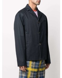 Мужской темно-синий хлопковый пиджак от Marni