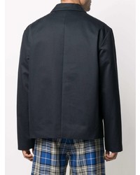 Мужской темно-синий хлопковый пиджак от Marni