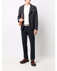 Мужской темно-синий хлопковый пиджак от Manuel Ritz