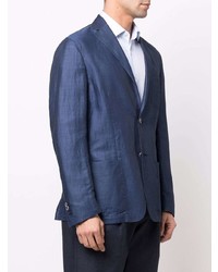 Мужской темно-синий хлопковый пиджак от Corneliani