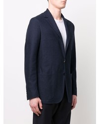 Мужской темно-синий хлопковый пиджак от Canali