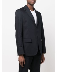 Мужской темно-синий хлопковый пиджак от There Was One