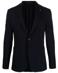 Мужской темно-синий хлопковый пиджак от Tagliatore