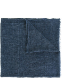 Женский темно-синий хлопковый плетеный шарф от Diesel