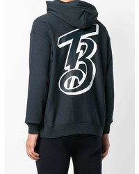 Мужской темно-синий худи с принтом от Champion