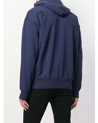 Мужской темно-синий худи с принтом от Diesel