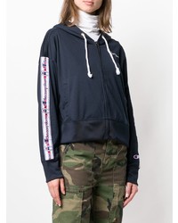 Женский темно-синий худи с принтом от Champion