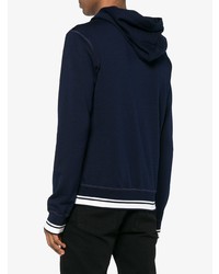 Мужской темно-синий худи с принтом от Dolce & Gabbana