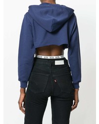 Женский темно-синий худи с принтом от Gcds