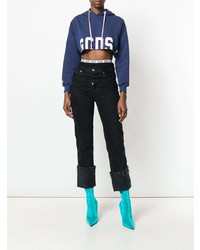 Женский темно-синий худи с принтом от Gcds