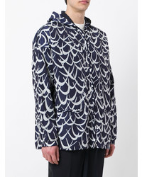 Мужской темно-синий худи с принтом от Marni