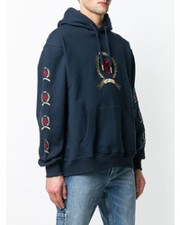 Мужской темно-синий худи с принтом от Tommy Jeans