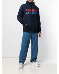 Мужской темно-синий худи с принтом от Tommy Jeans