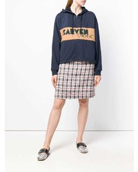 Женский темно-синий худи с принтом от Carven