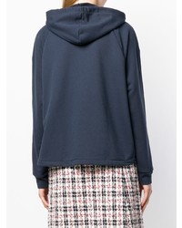 Женский темно-синий худи с принтом от Carven