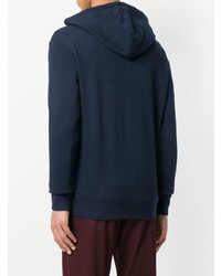 Мужской темно-синий худи с принтом от MAISON KITSUNÉ