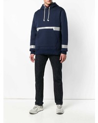 Мужской темно-синий худи с принтом от Junya Watanabe MAN