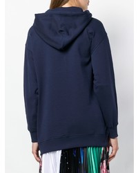 Женский темно-синий худи с принтом от Kenzo