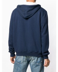 Мужской темно-синий худи с принтом от Frankie Morello