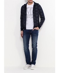 Мужской темно-синий худи от Armani Jeans