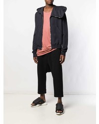 Мужской темно-синий худи от Rick Owens DRKSHDW