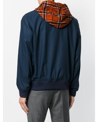 Мужской темно-синий худи от Kenzo