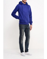 Мужской темно-синий худи от Bruebeck