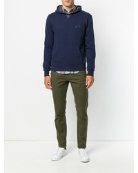 Мужской темно-синий худи от Sun 68