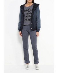 Женский темно-синий худи от Dimensione Danza