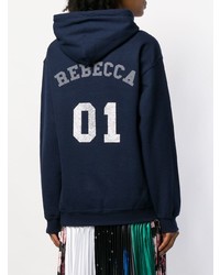 Женский темно-синий худи от Semicouture