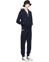 Мужской темно-синий худи от Moncler Gamme Bleu