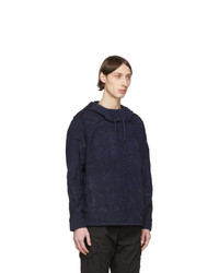 Мужской темно-синий худи от Stone Island Shadow Project