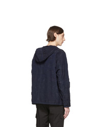 Мужской темно-синий худи от Stone Island Shadow Project