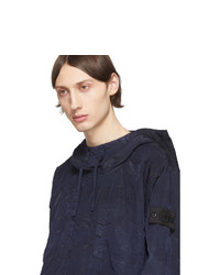 Мужской темно-синий худи от Stone Island Shadow Project