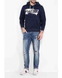 Мужской темно-синий худи от Pepe Jeans