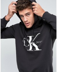 Мужской темно-синий худи от Calvin Klein Jeans