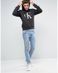 Мужской темно-синий худи от Calvin Klein Jeans