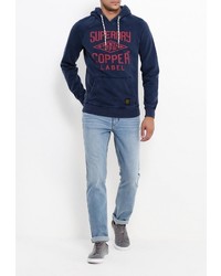 Мужской темно-синий худи от Superdry