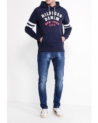 Мужской темно-синий худи от Tommy Hilfiger Denim