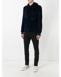 Мужской темно-синий худи от Blood Brother