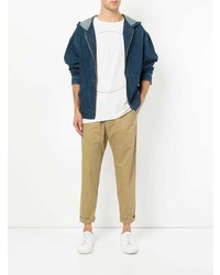 Мужской темно-синий худи от Bassike