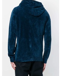 Мужской темно-синий худи от Laneus