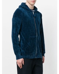 Мужской темно-синий худи от Laneus