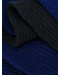 Мужской темно-синий шарф с принтом от Marni