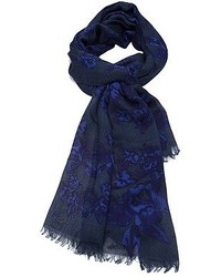 Женский темно-синий шарф с цветочным принтом от Rag and Bone