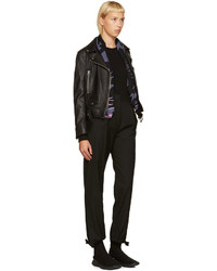 Женский темно-синий шарф от MCQ