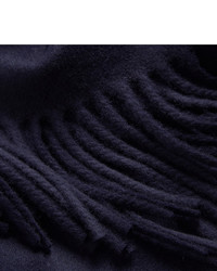 Мужской темно-синий шарф от Acne Studios