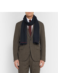 Мужской темно-синий шарф от Loro Piana