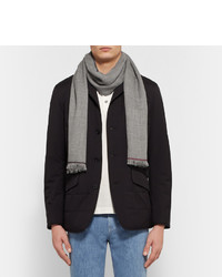 Мужской темно-синий шарф от Loro Piana