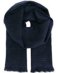 Мужской темно-синий шарф от Giorgio Armani